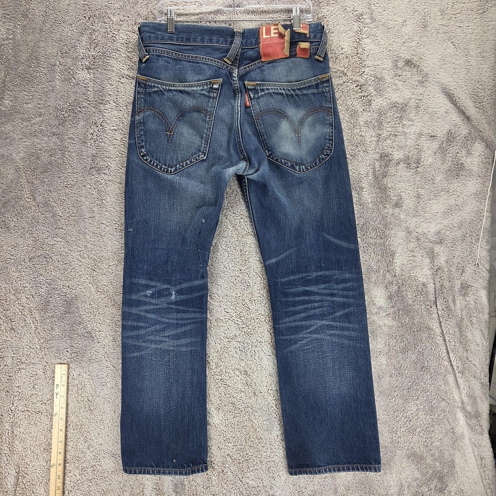 Vintage Levis Red Patch Jeans Mens Blue Honeycomb Engineered Denim Fits 32x28